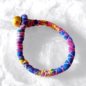 Tiklari Abeque Fabric & String Bracelet